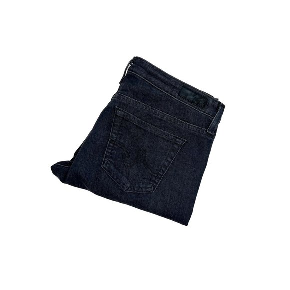 Adriano Goldschmied Jeans Women's 29 The Stevie Slim Straight Black Denim - Picture 5 of 7